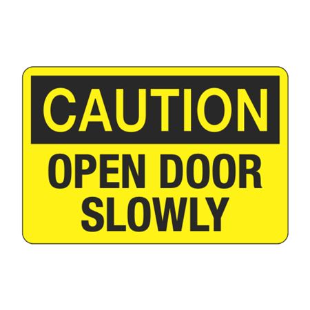 Caution Open Door Slowly Decal